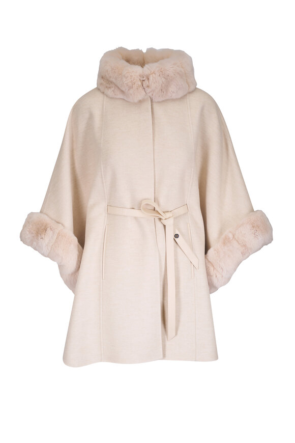 Fendi - Tobacco FF Logo Nylon & Wool Puffer Scarf