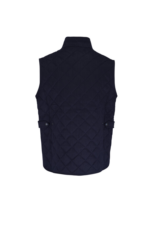 Peter Millar Crown Essex 25th Anniversary Navy Cashmere Vest - view 2