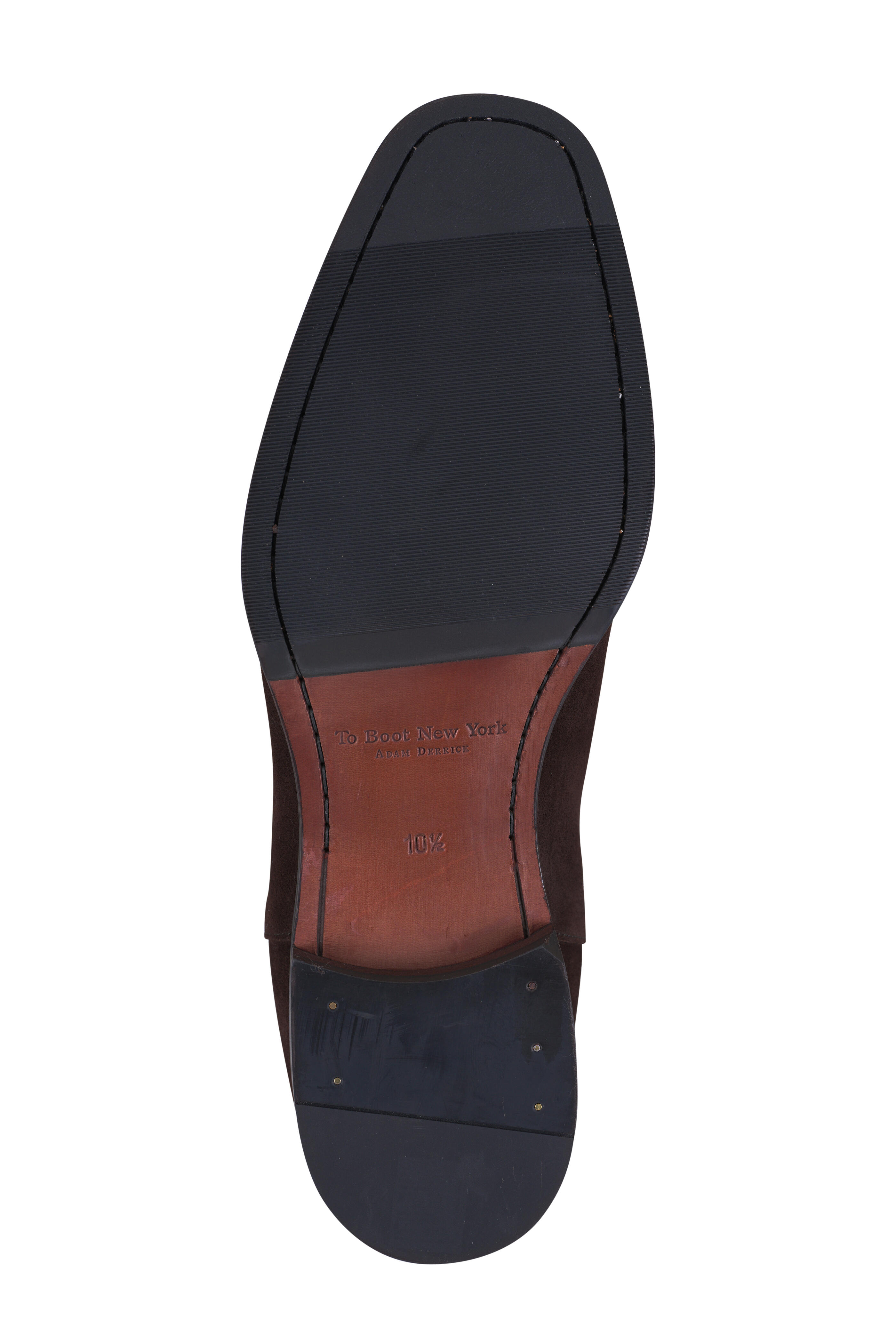 To Boot New York - Christopher Dark Brown Suede Chelsea Boot