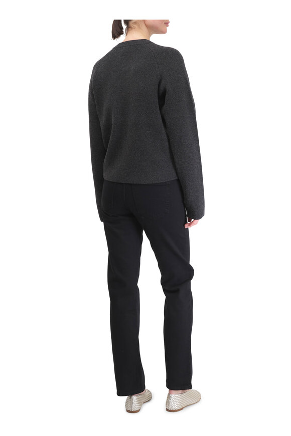 Totême Charcoal Hammered Button Cardigan - view 3