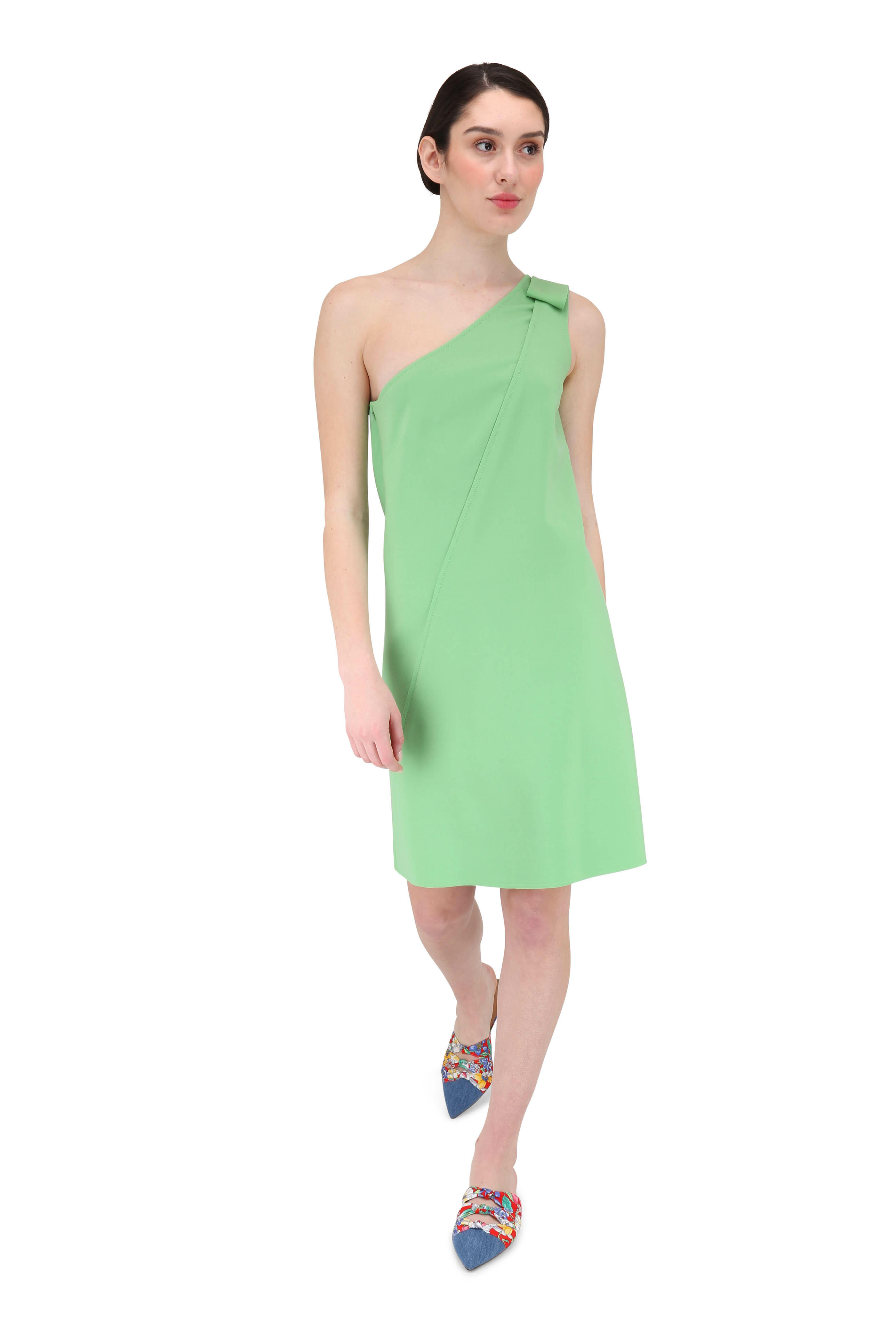 Aquazzura - Mondaine Denim & Garden Party Flat Mule