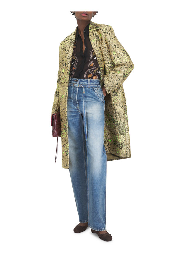 Dries Van Noten Pippaz Medium Wash Belted Jean - view 2