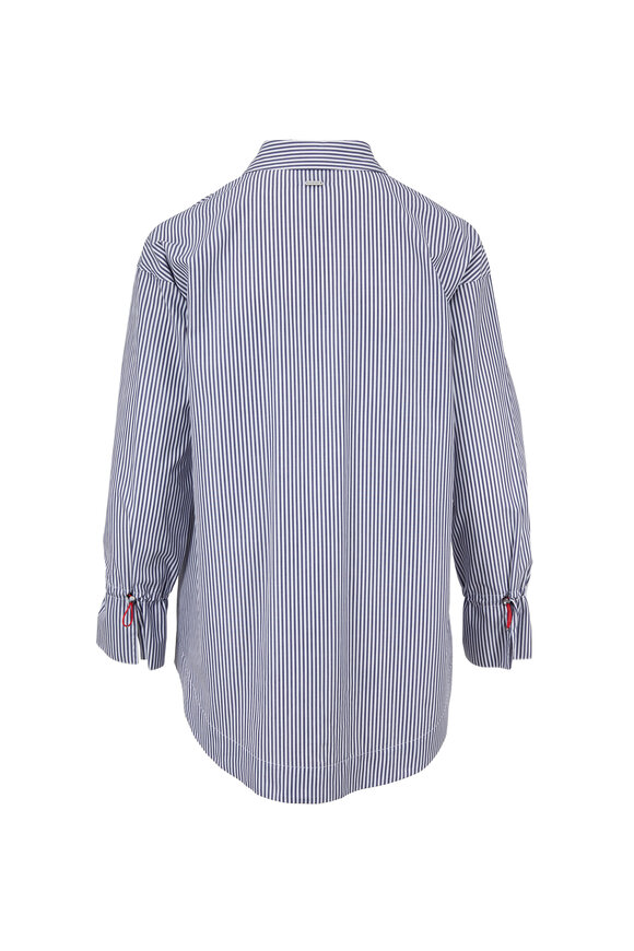 Bogner - Sophie Blue & White Striped Cotton Shirt