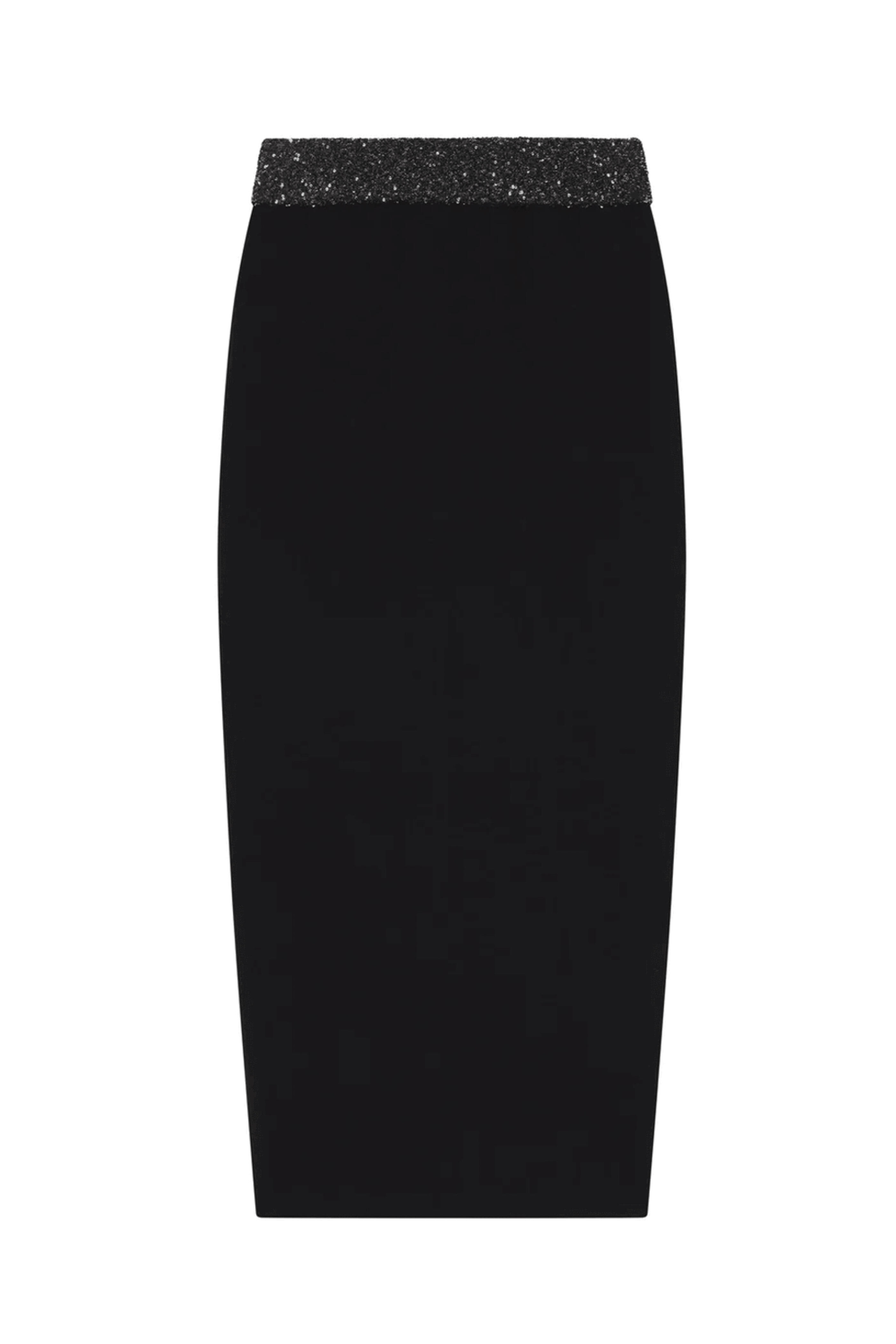 A.L.C. - Black & Silver Jane Skirt