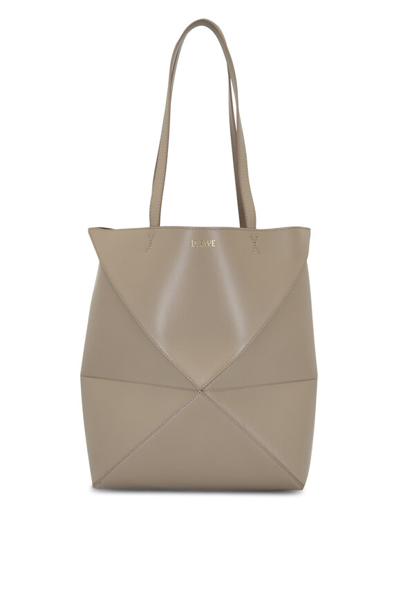 Loewe Medium Puzzle Fold Sand Leather Tote