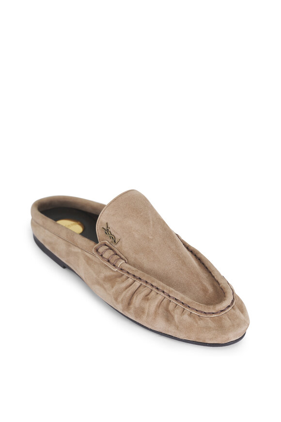 Saint Laurent Le Loafer Suede Loafer Mule - view 1
