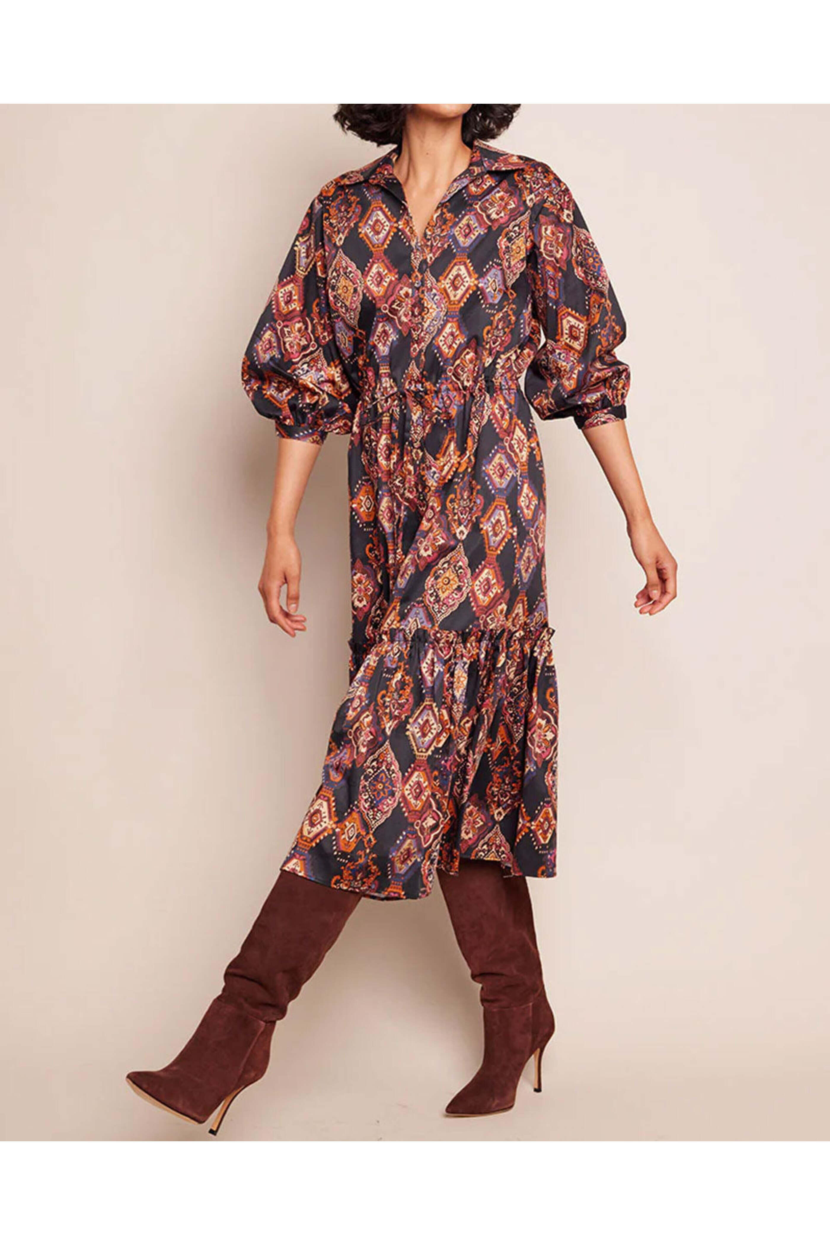 Cara Cara - Black Aura Emblem Hutton Dress