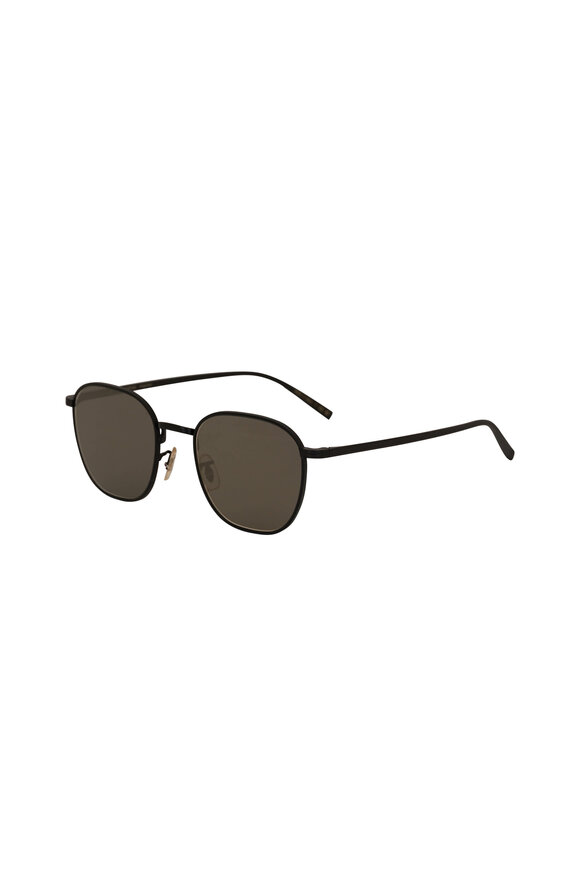 Oliver Peoples Rynn Black & Gray Goldtone Sunglasses - view 4