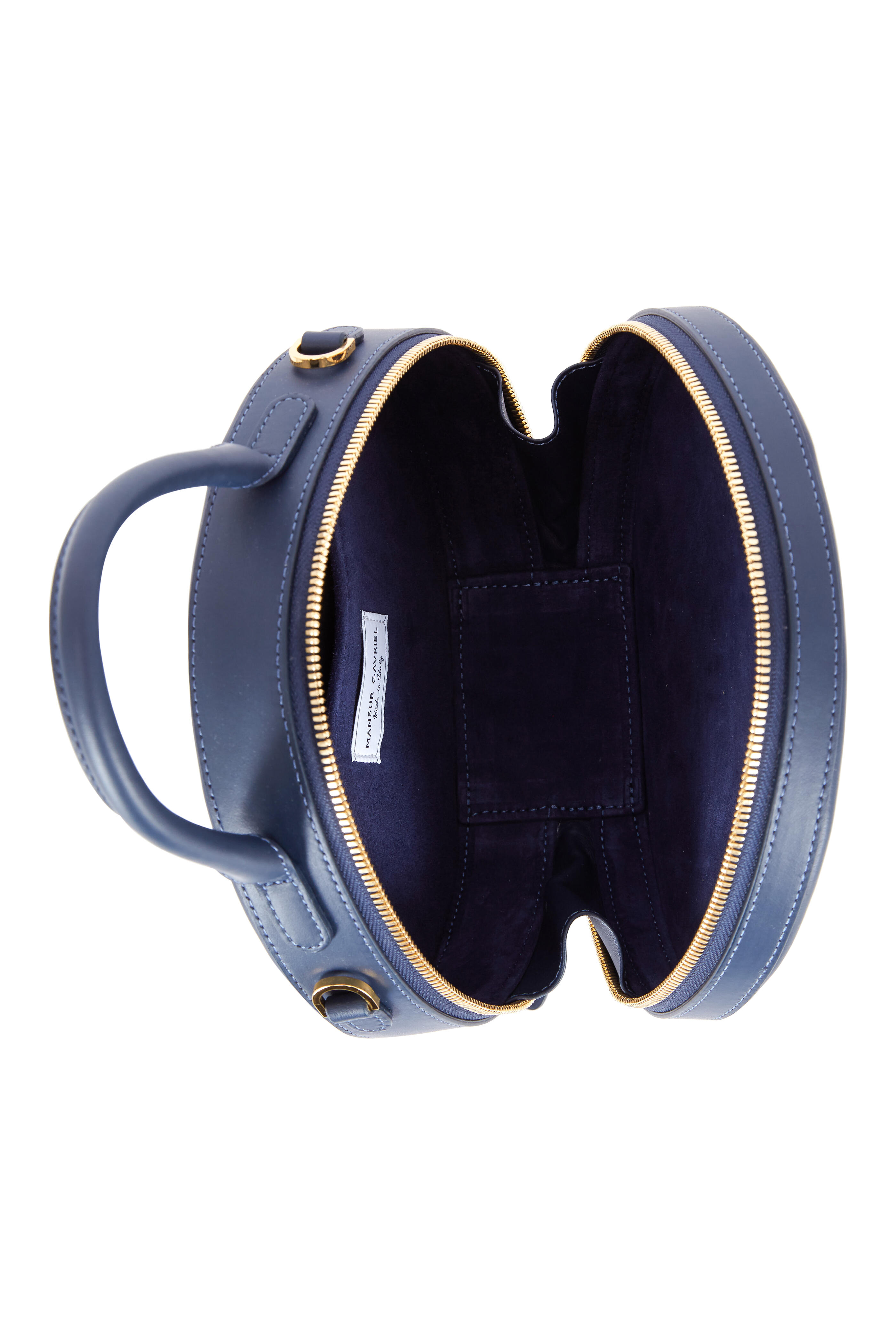 Mansur Gavriel - Navy Blue Leather Circle Crossbody