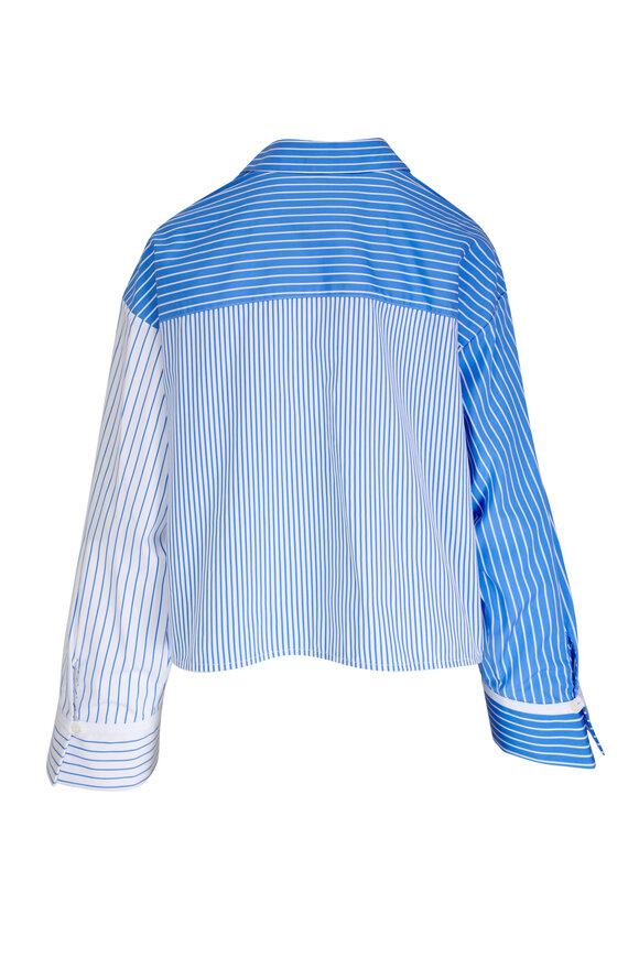 Adam Lippes - Ardsley Mixed Stripe Shirting Top