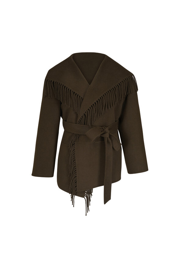 Alice & Olivia - Gold Fringe Tinsel Jacket | Mitchell Stores