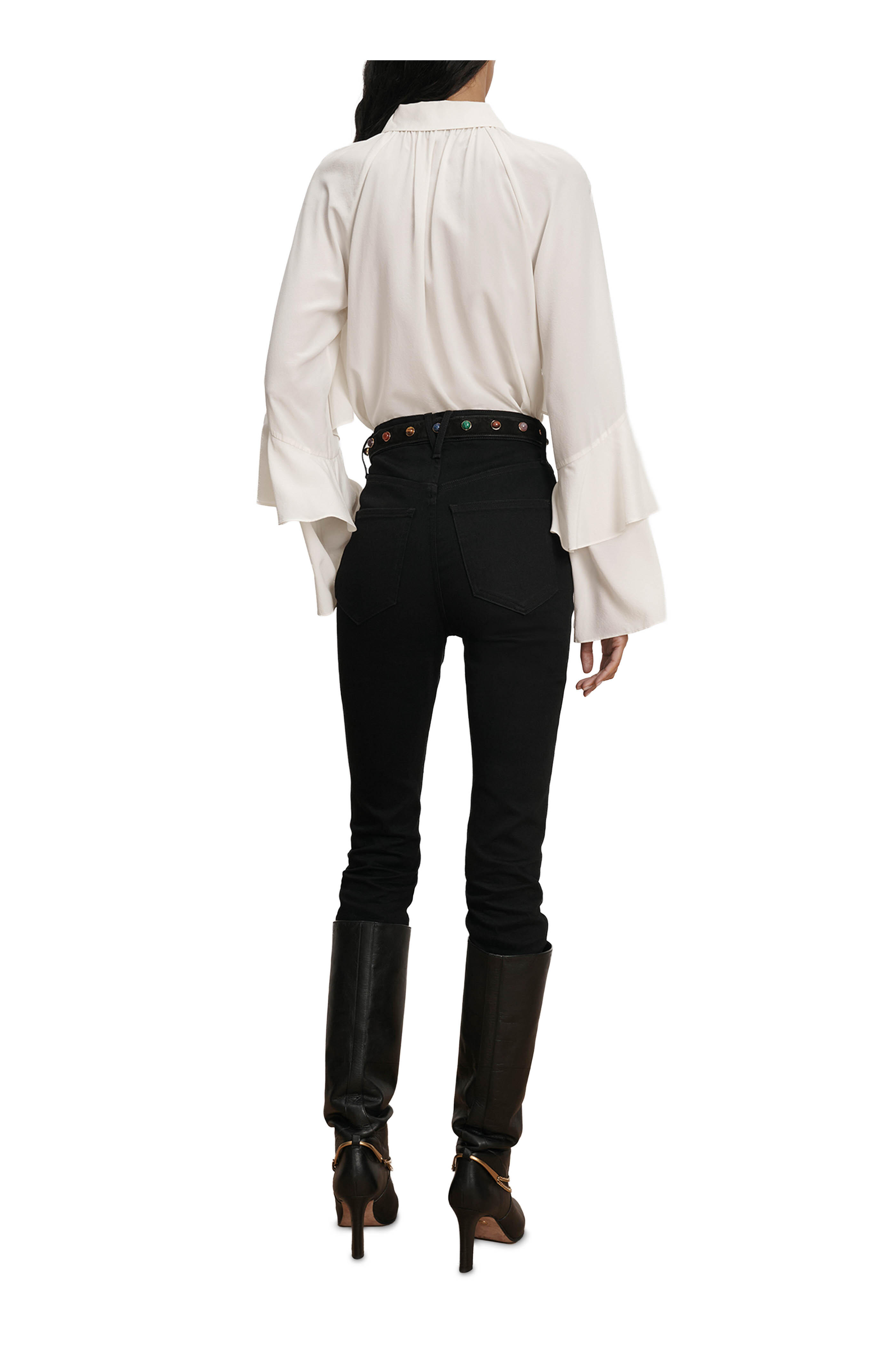 Veronica Beard - Demaris Dove White Button Down Blouse