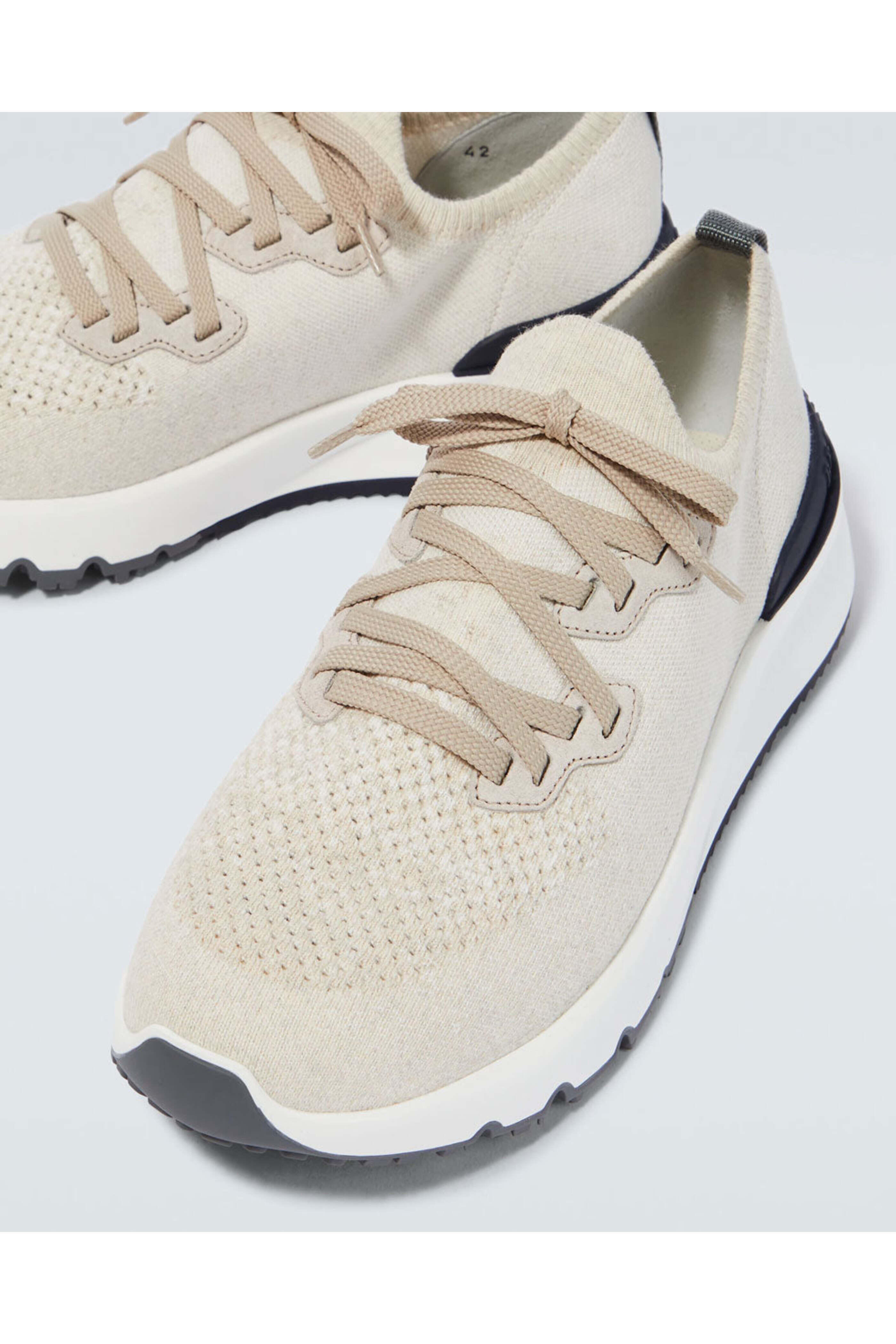 BRUNELLO CUCINELLI コットンニット&スエード スニーカー BRUNELLO CUCINELLI コットンニット&スエード スニーカー