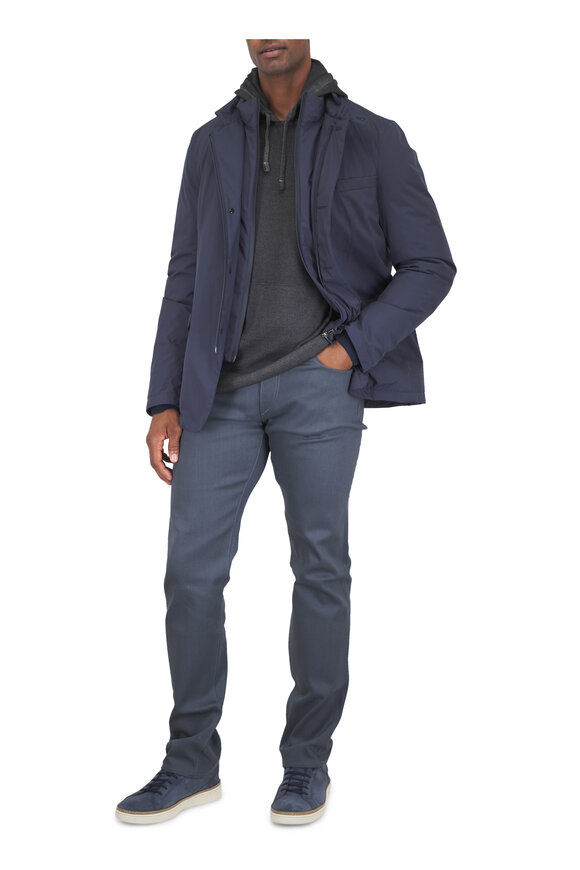Herno Navy Waterproof Down Jacket - view 2