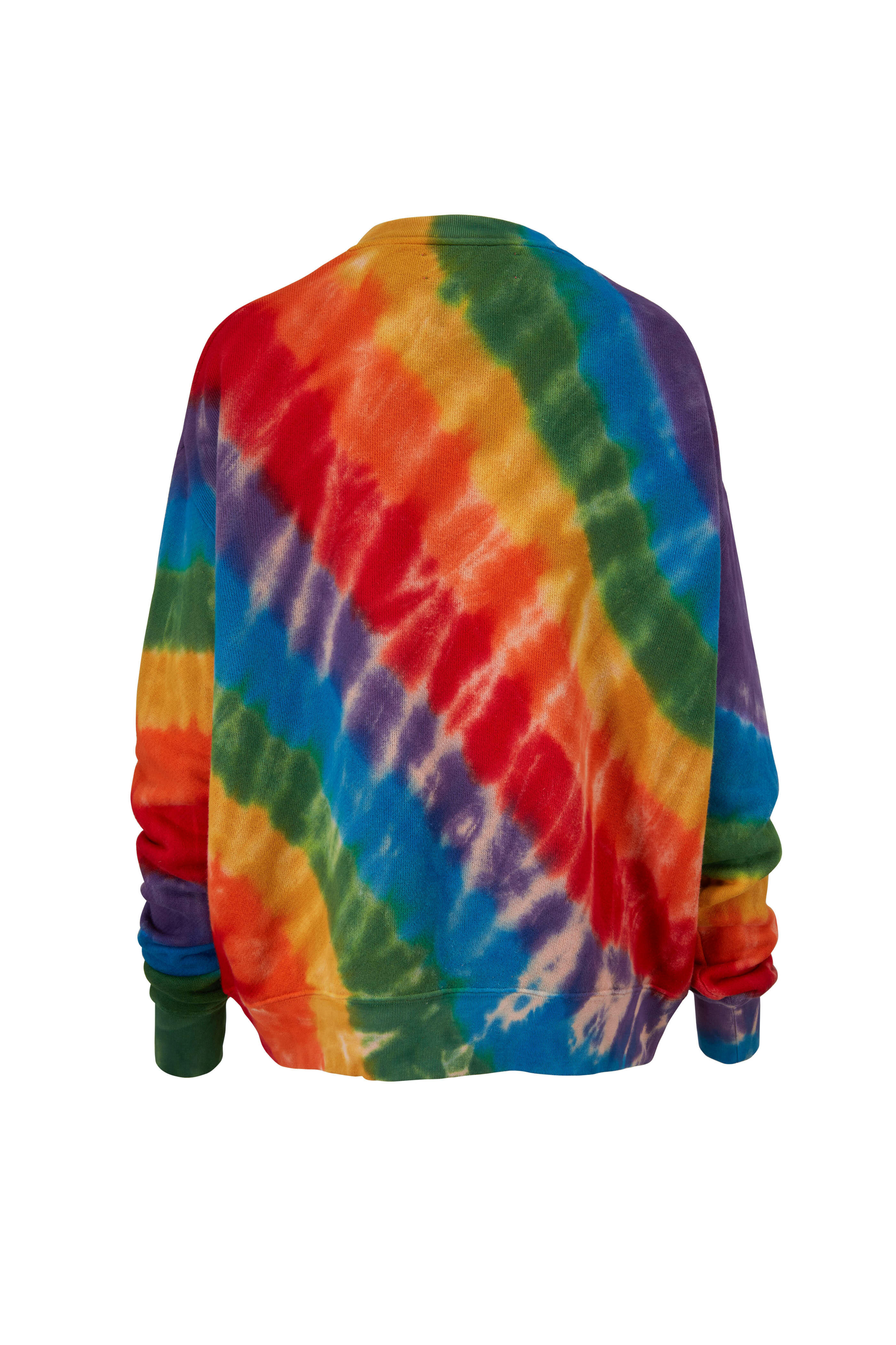 The Elder Statesman - Rainbow Hand Dyed Cotton & Cashmere Sweater