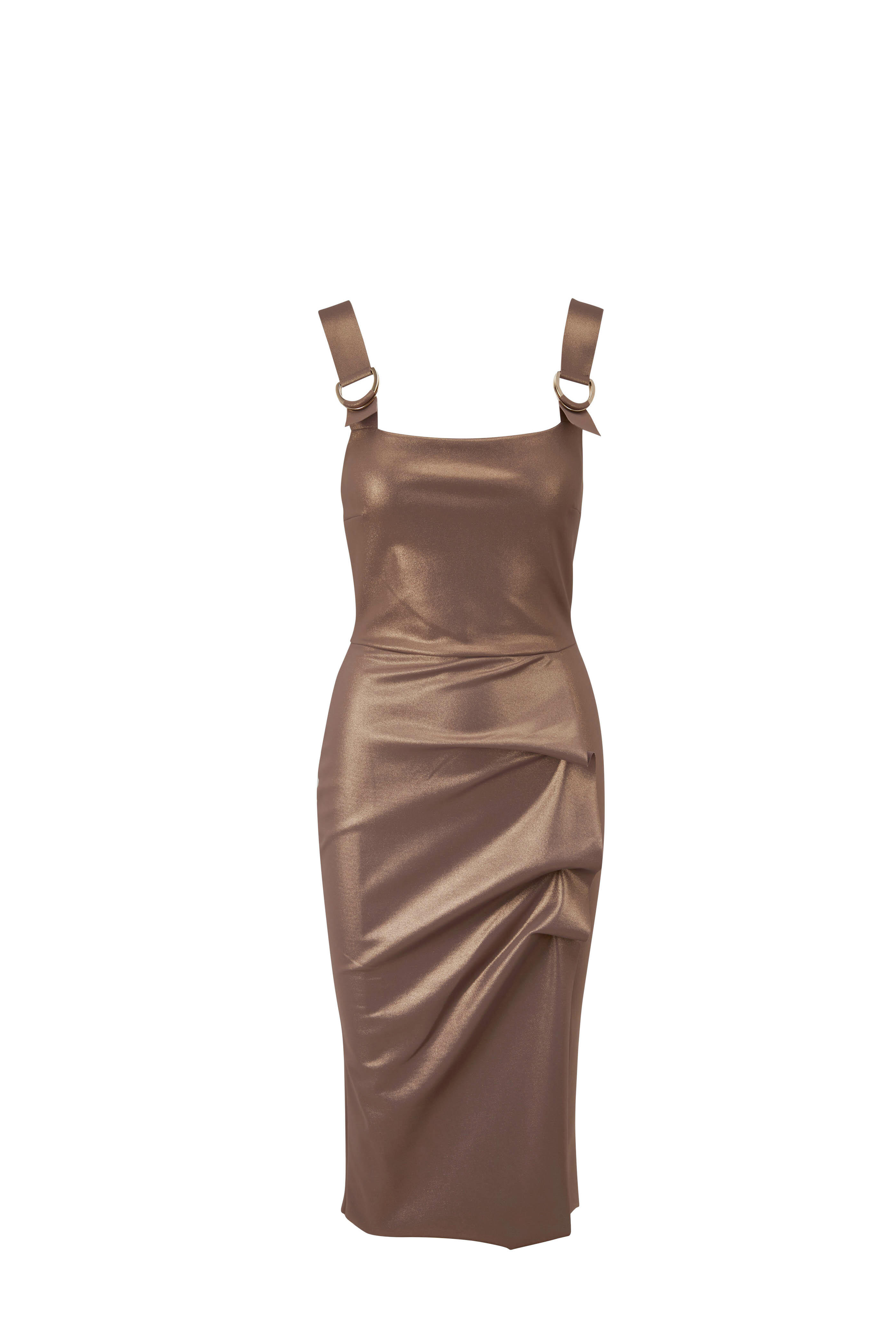 Chiara Boni La Petite Robe - Argea Stardust Taupe Sleeveless Dress