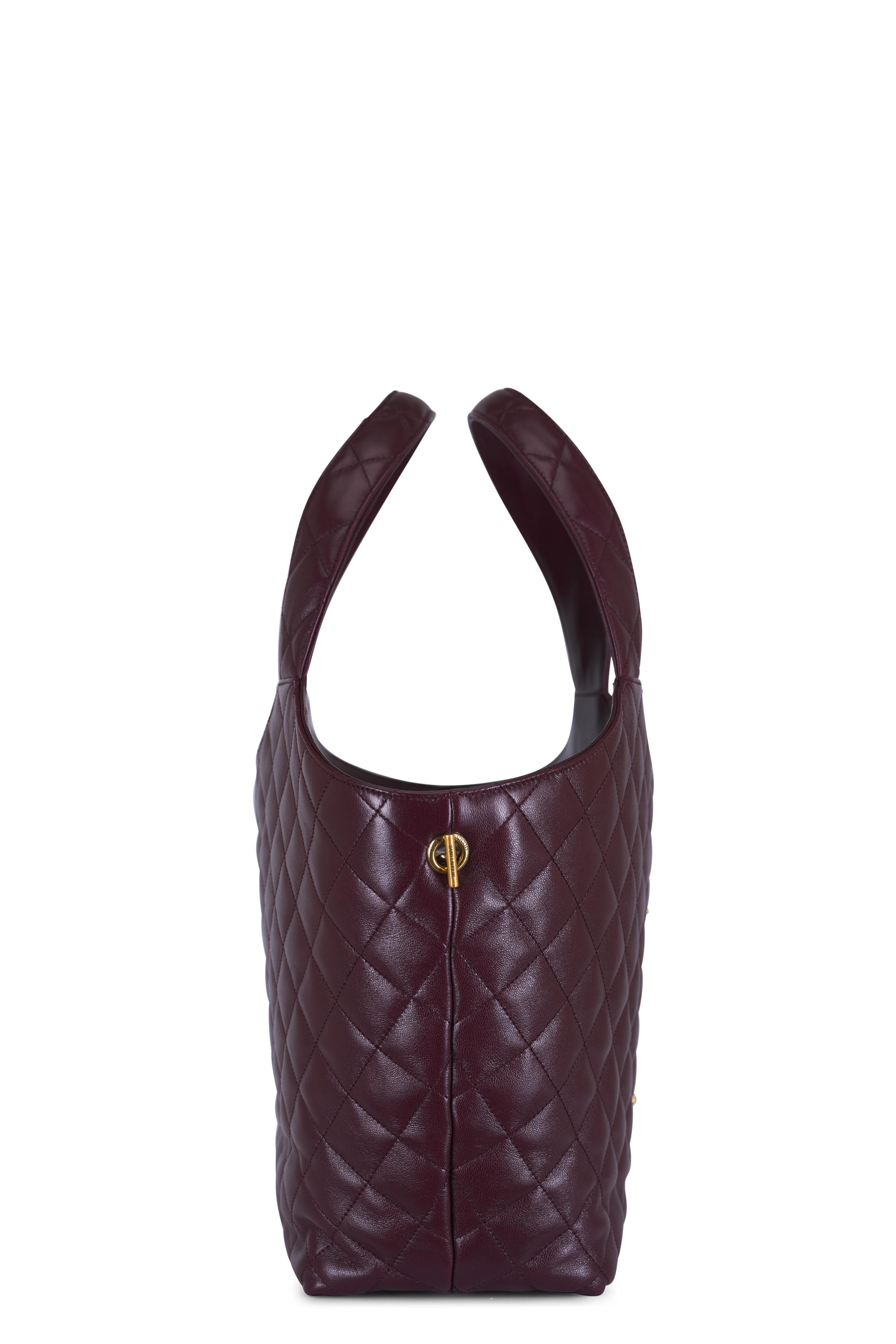 Saint Laurent - Medium Icare Rouge Quilted Leather Shopping Tote