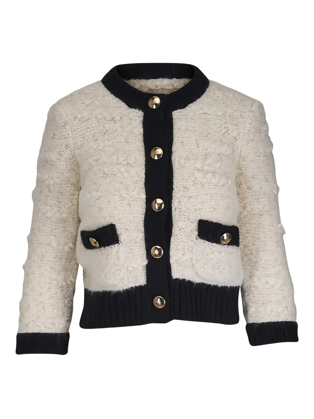 Dorothee Schumacher - Delightful Black & Cream Sparkle Cardigan