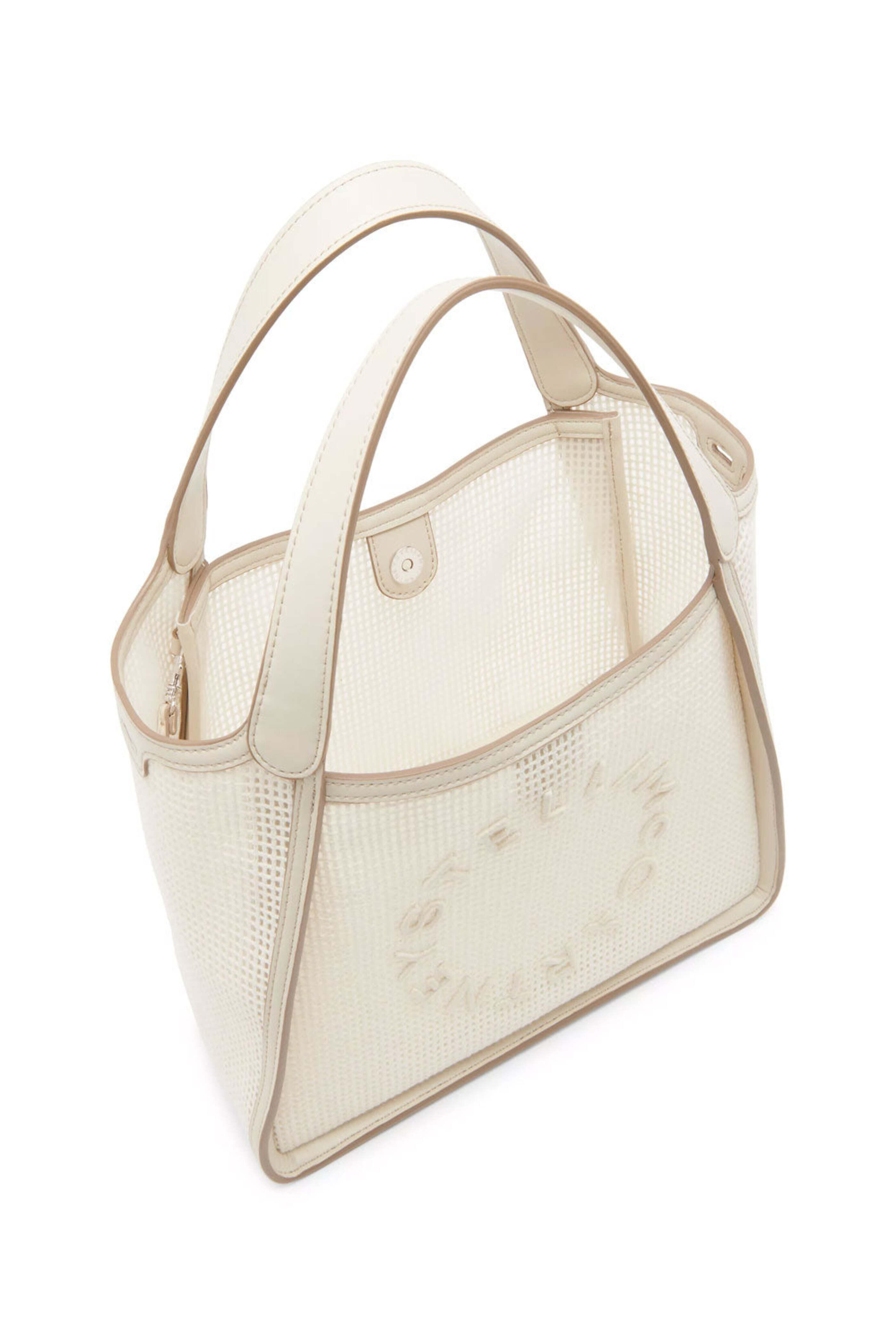 Stella McCartney - Logo Eco Embroidered Mesh Bag in Magnolia