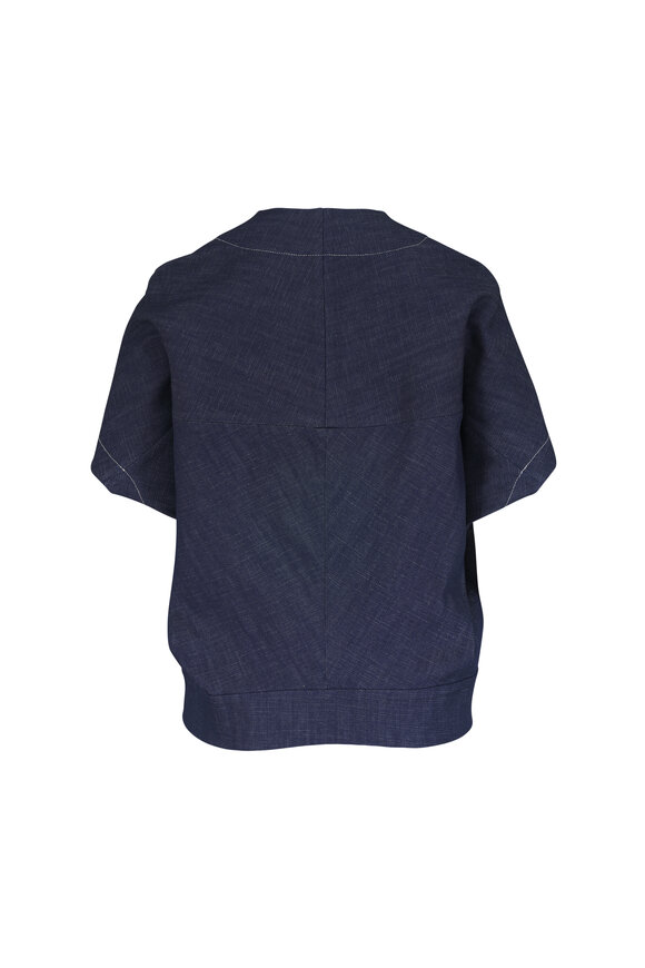 Zero + Maria Cornejo Hex Indigo Eco Denim Shrug - view 2