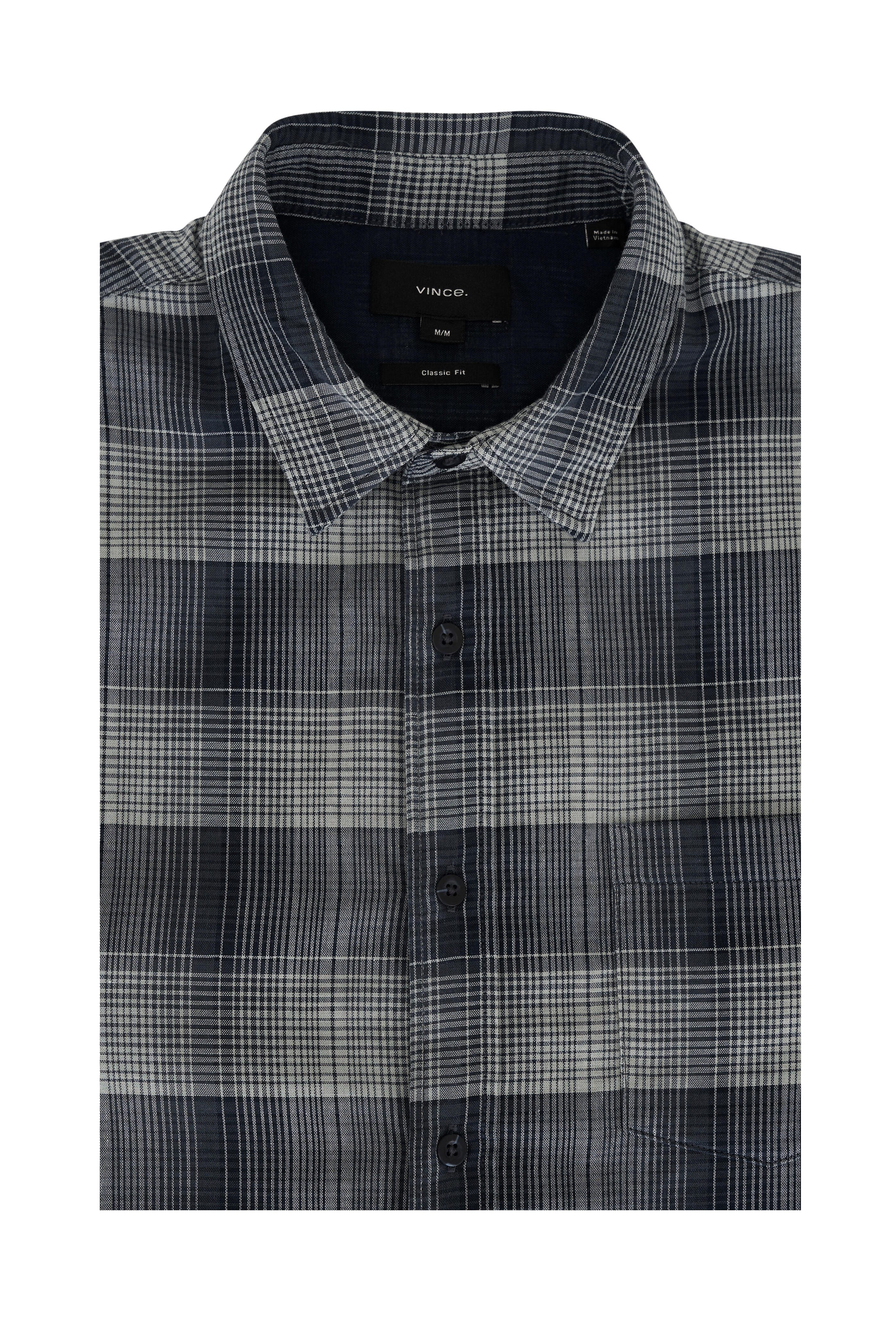 Vince - Blue Big Sky Plaid Sport Shirt