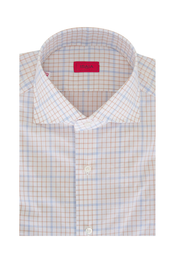 Isaia - White Textured Cotton French Cuff Dress Shirt