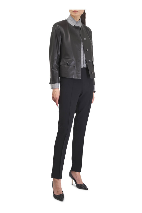 Akris Melissa Black Double-Faced Wool Pant - view 2