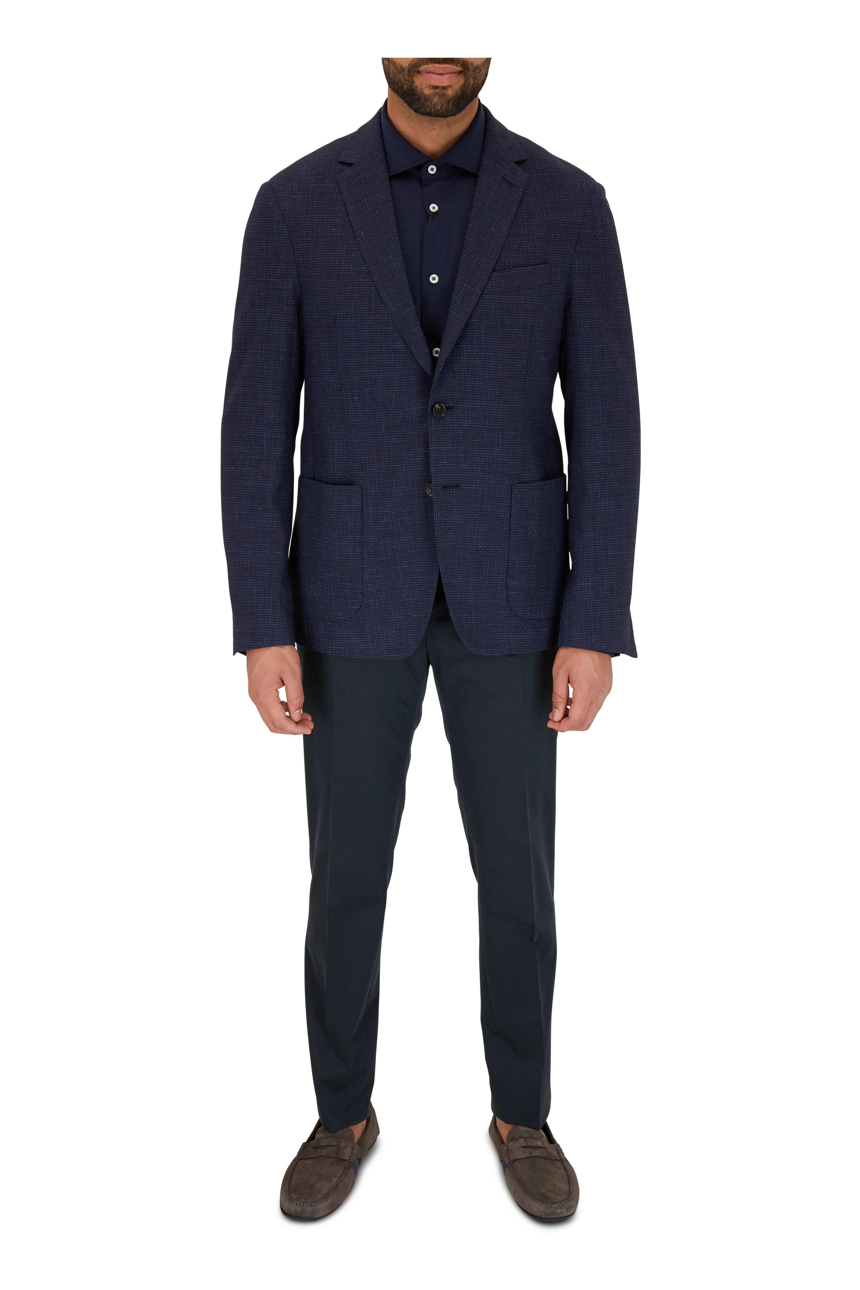 PT Torino - Navy Blue Slim Fit Pant