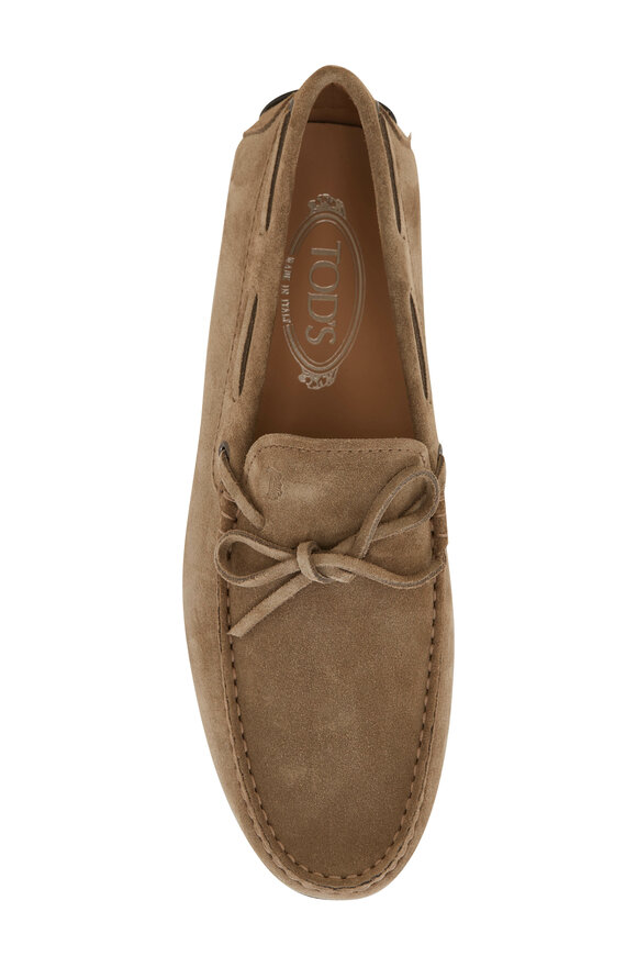 Tod's - Laccetto City Gommino Suede Driving Loafers 