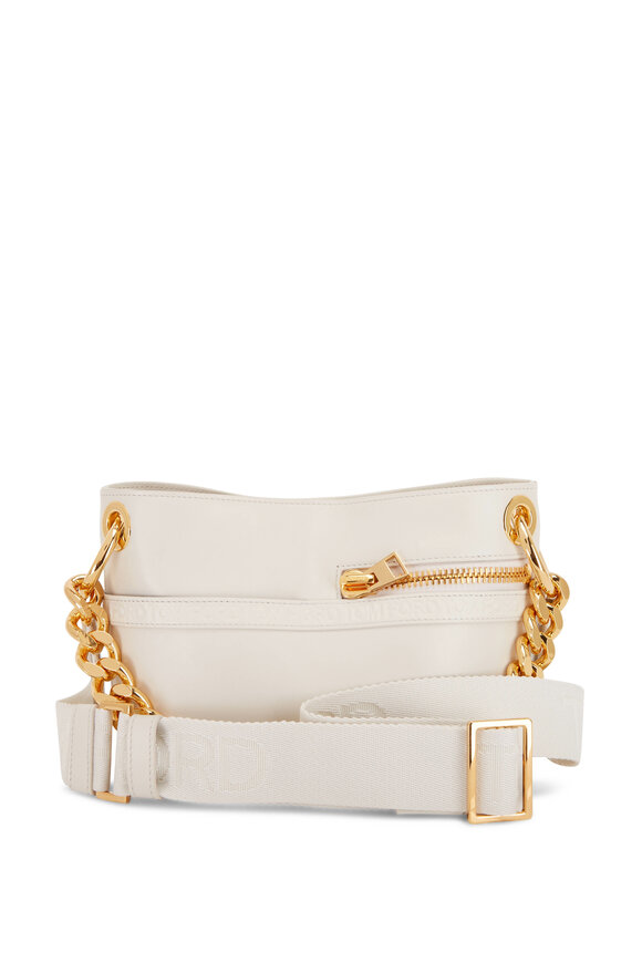 Tom Ford - Avery Chalk Leather Small Chain Shoulder Bag