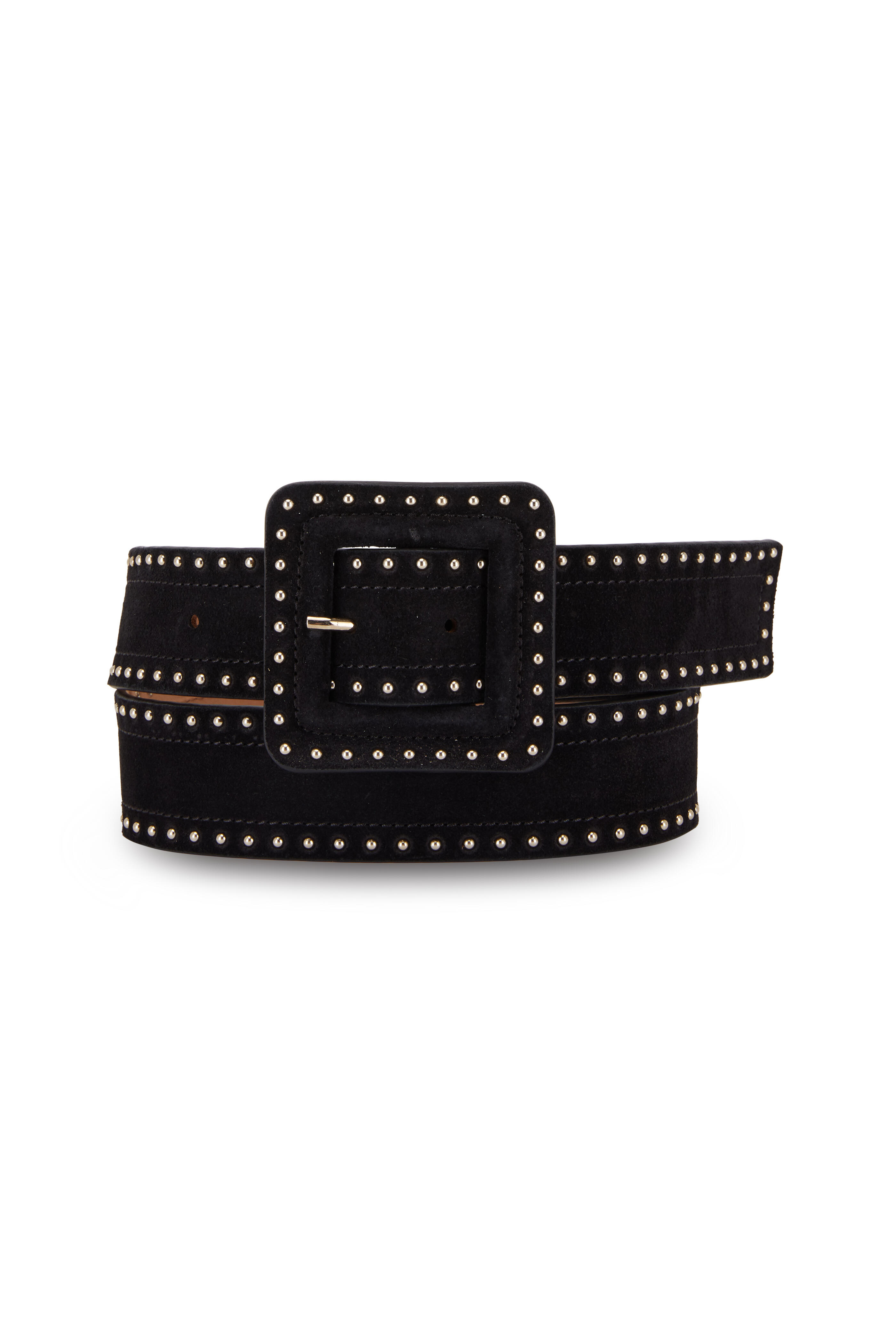 Veronica Beard - Aluma Black Suede Mini Studs Belt