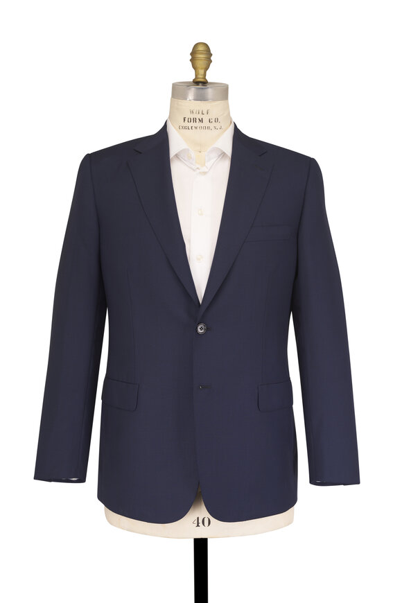 Brioni Brunico Navy Glenplaid Wool Suit - view 2