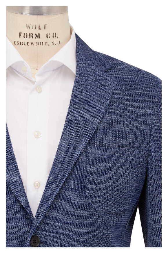 Corneliani - Adaptive Project Blue Cotton Soft Sportcoat 
