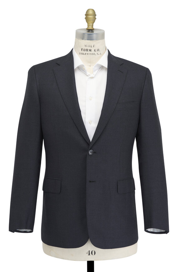 Brioni - Anthracite 150s Prince of Wales Wool Suit 