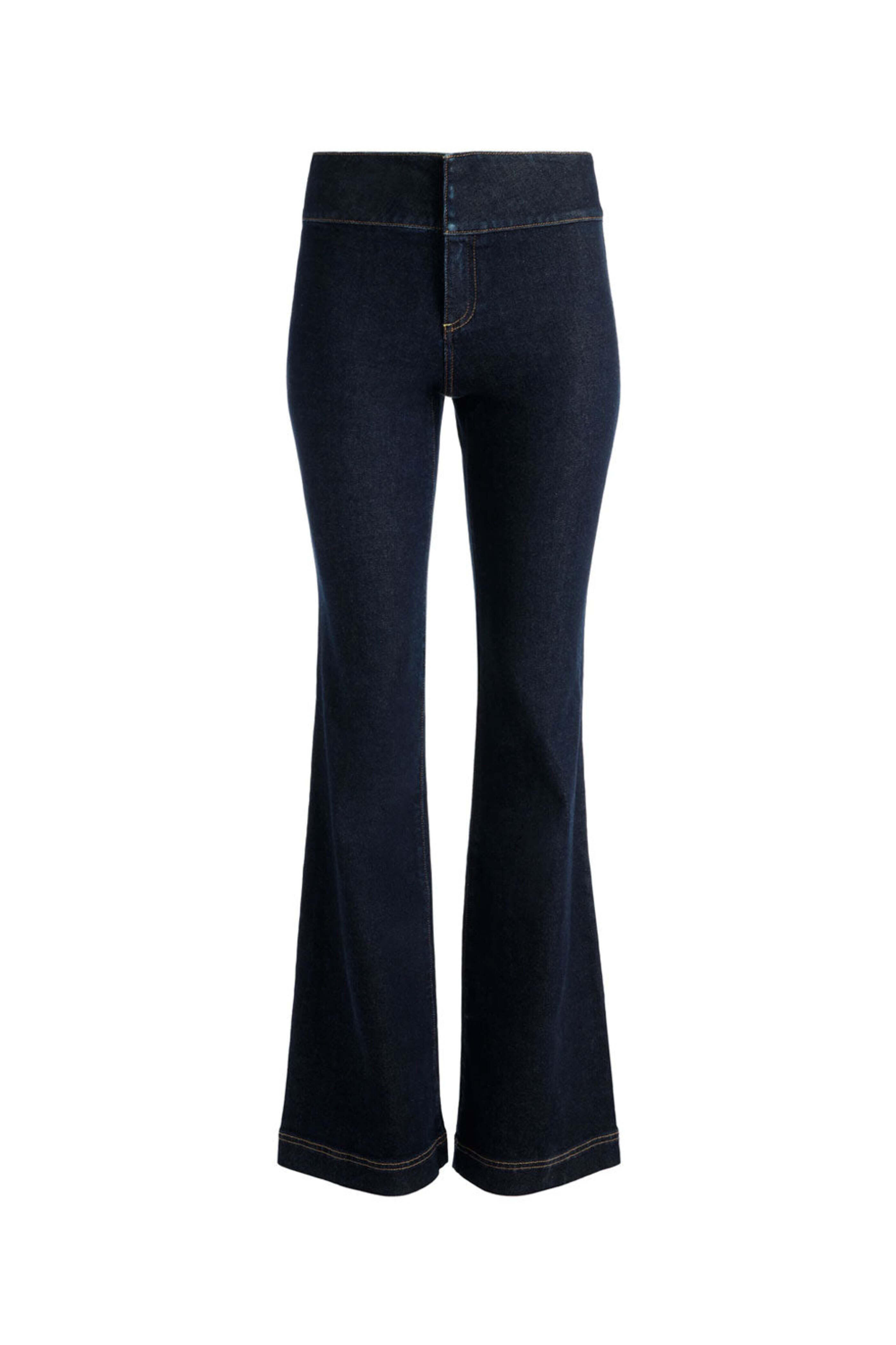 Alice & Olivia - Mid Rise Bootcut Olivia Jean in Dark Rinse