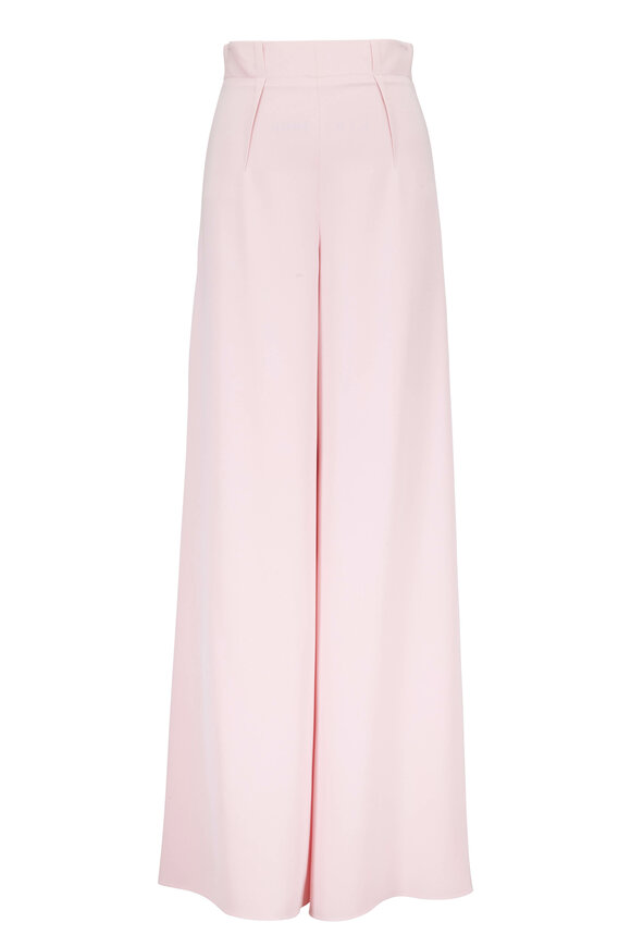 Cushnie - Peony Silk High-Waist Wide Leg Pant