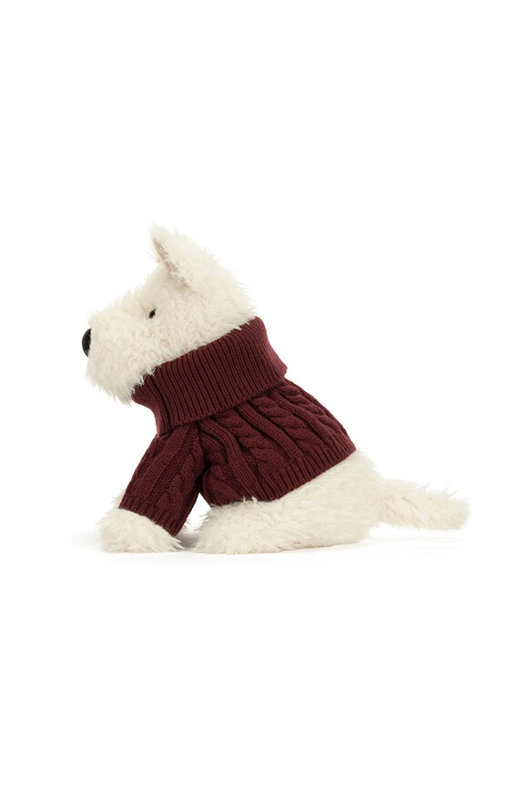 Jellycat Munro Winter Jumper Scottie Dog - view 3