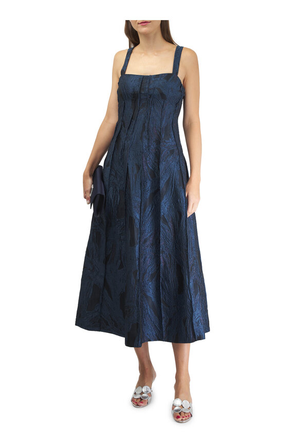 Jonathan Simkhai - Maya Marine Jacquard Midi Dress