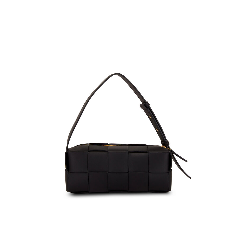 ★BOTTEGA VENETA★ Small Cassette Shoulder Bag Black 739351V Bottega Veneta Small black Cassette bag | TheDoubleF