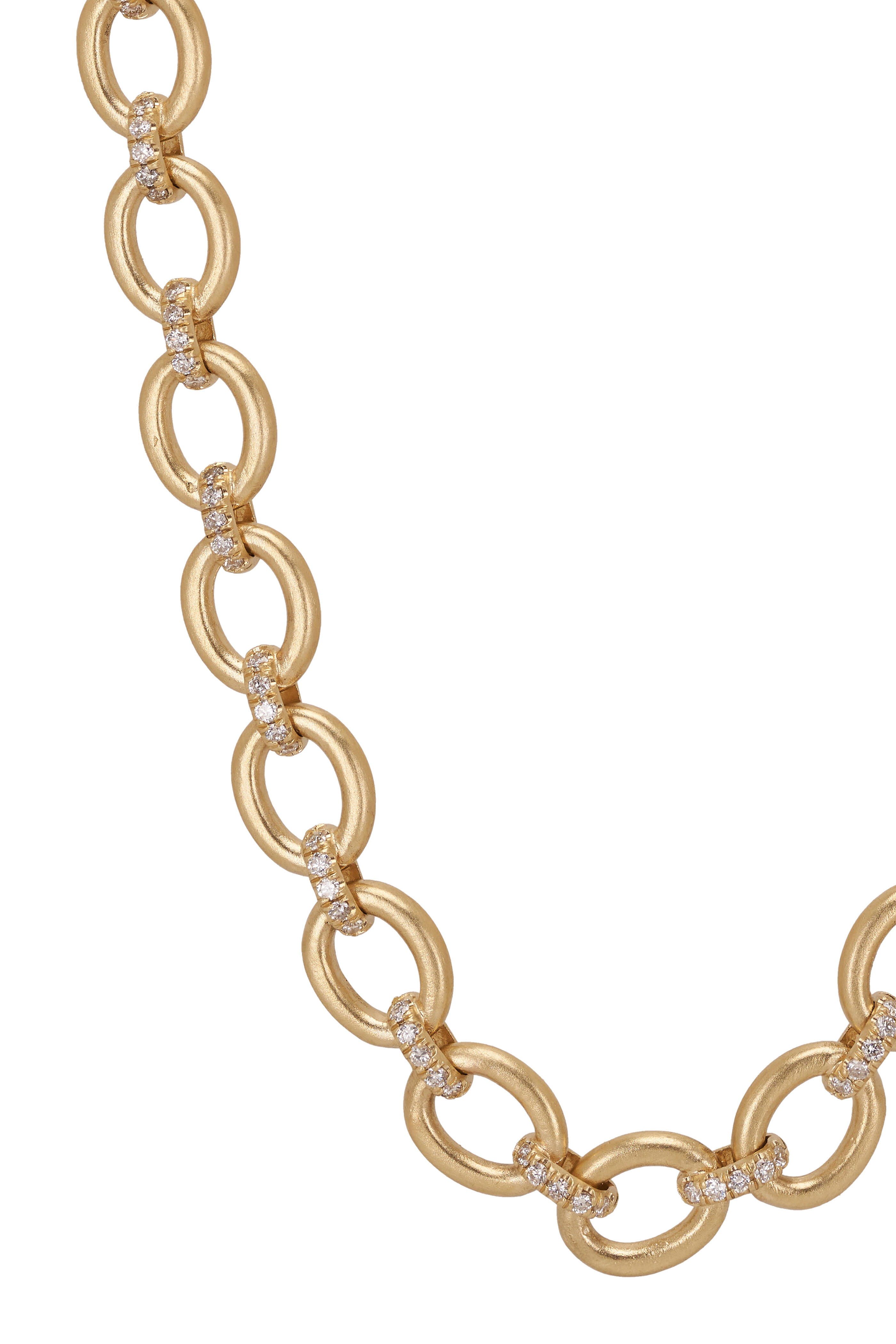 Irene Neuwirth - Oval Multi Pavé Diamond Link Necklace