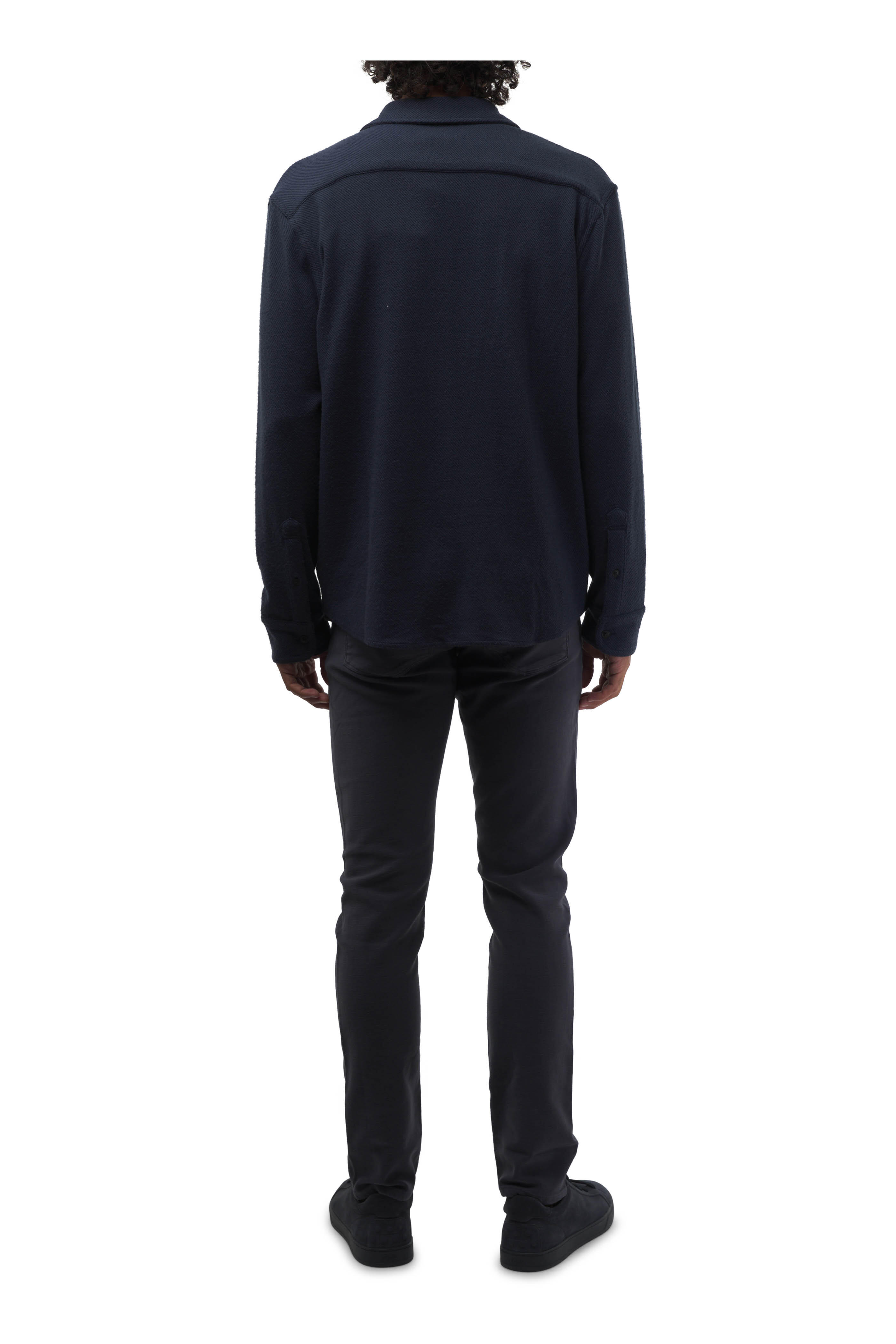 Faherty Brand - Cloud Charcoal Gray Cotton Henley