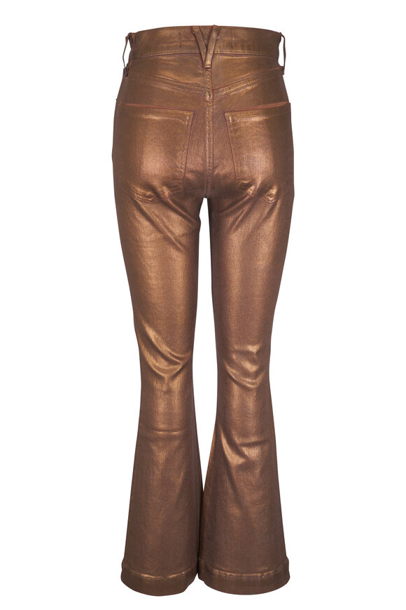 Veronica Beard - Carson Antique Brass Flare Pant