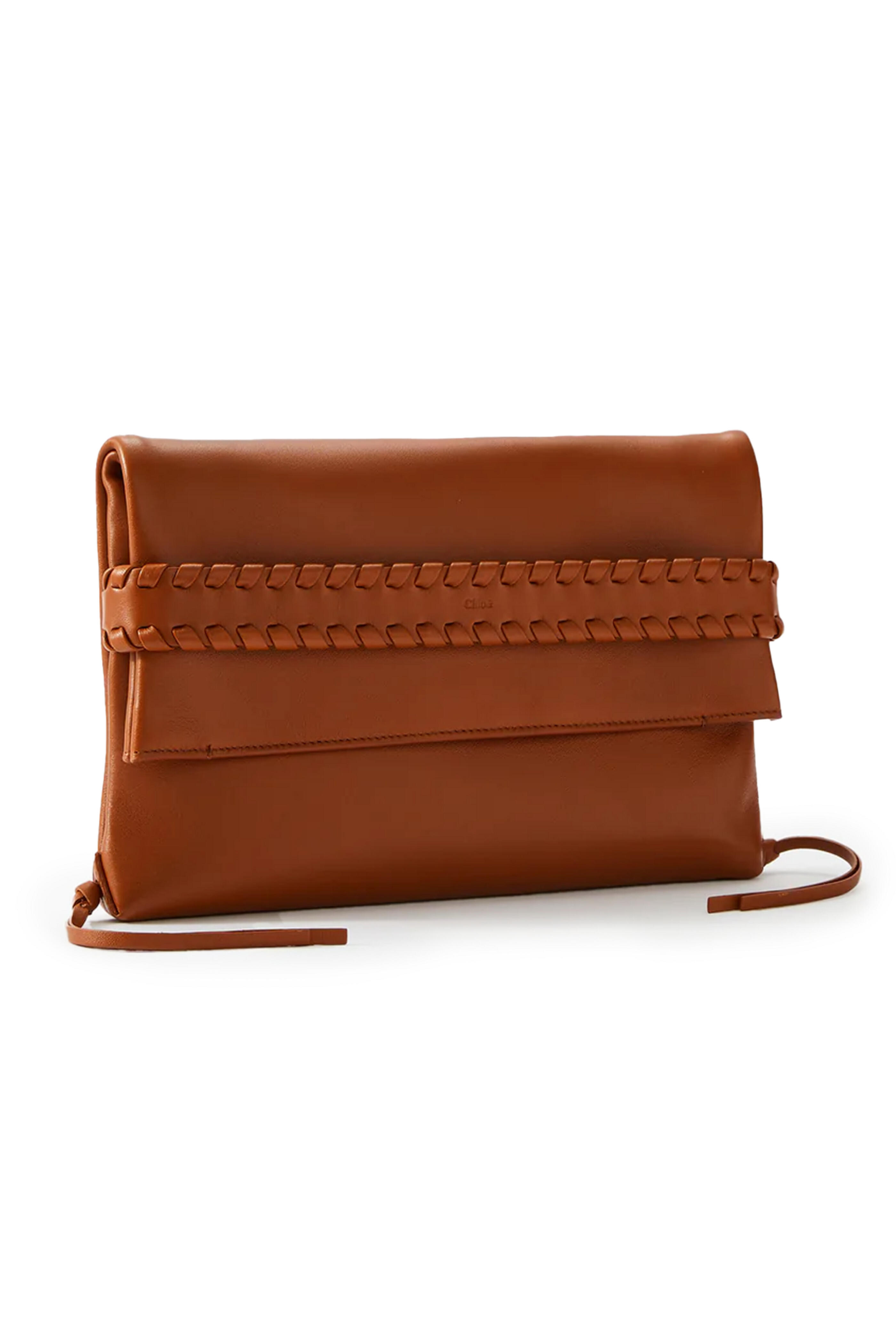 Chloé - Mony Fold Over Clutch in Caramel