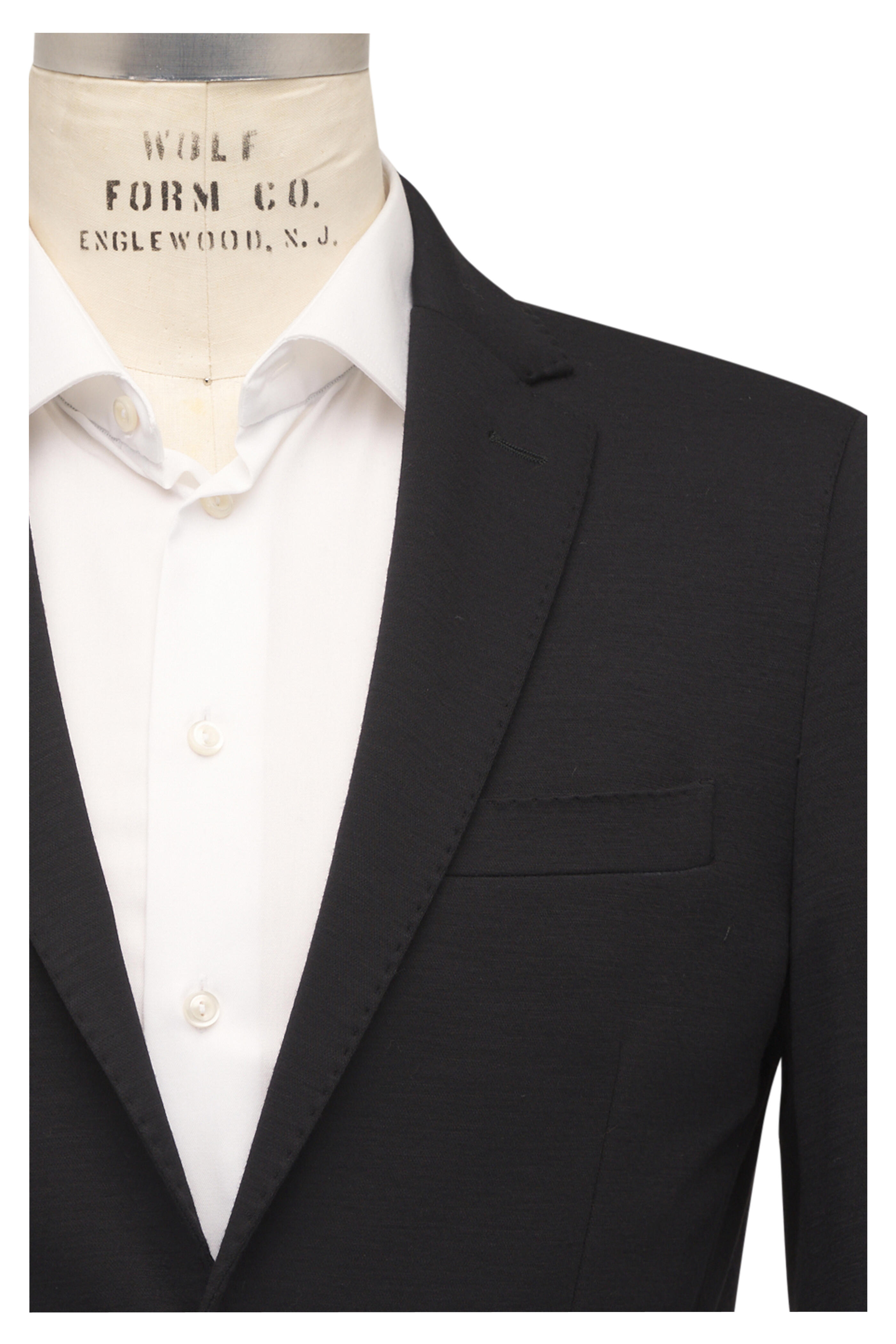 Maurizio Baldassari - Black Wool Jersey Sportcoat