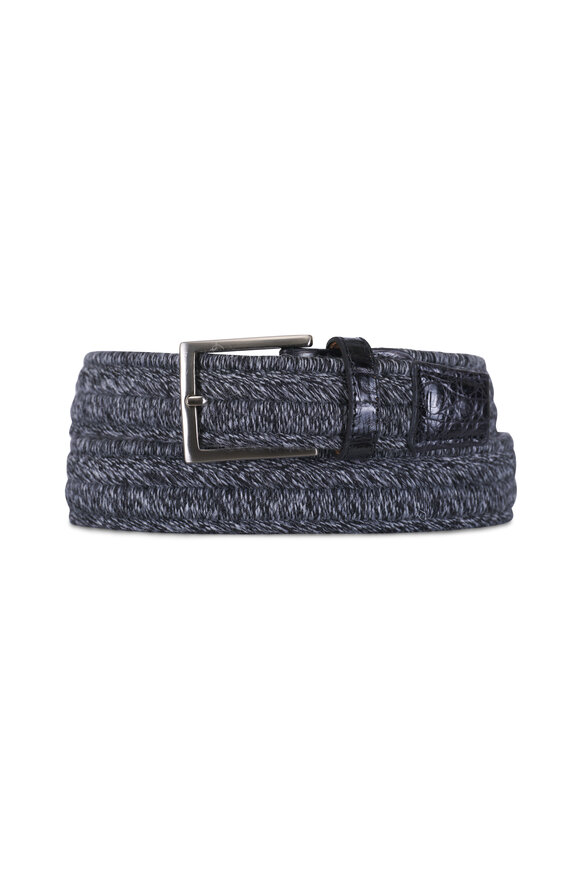 W Kleinberg Earl Gray Woven Belt