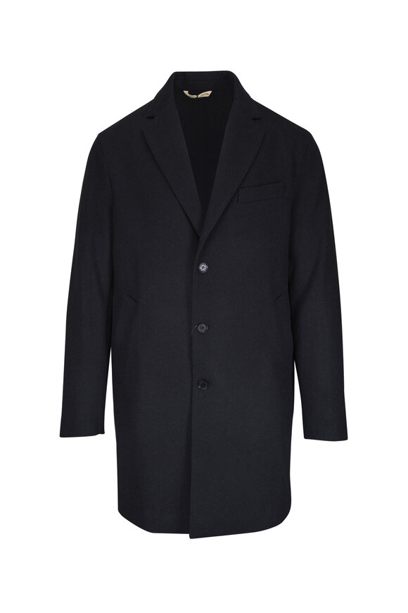 Maurizio Baldassari Charcoal Gray Cashmere Coat - view 1
