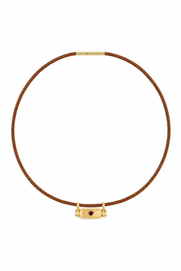 Marie Lichtenberg Heart Smash Locket Lasso Necklace - view 1