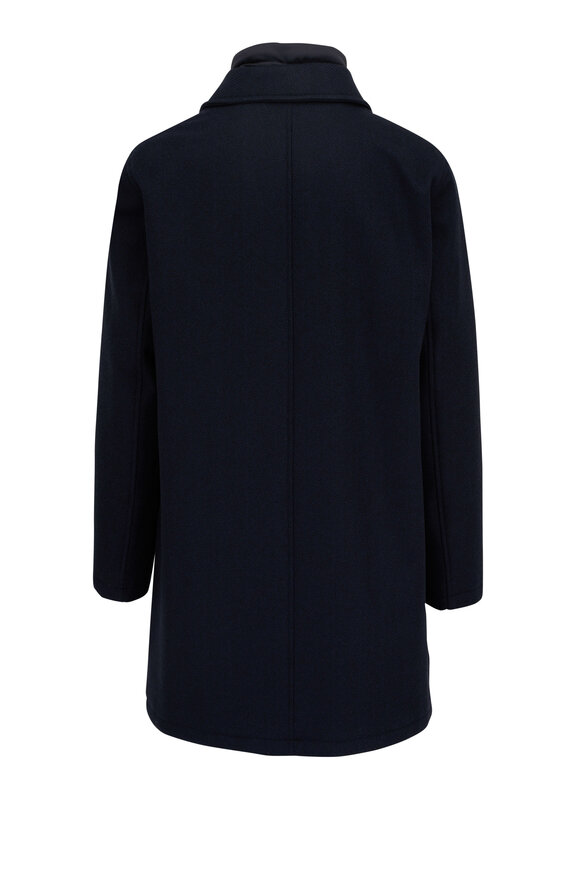 Herno - Navy Wool Dickey Coat 