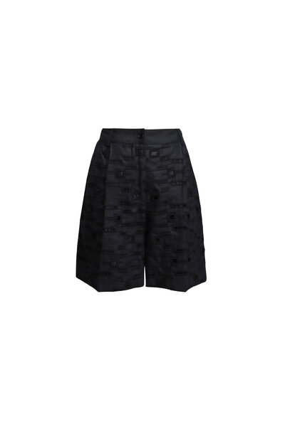 Zimmermann - Rhiannon Cream & Black Crochet Shorts