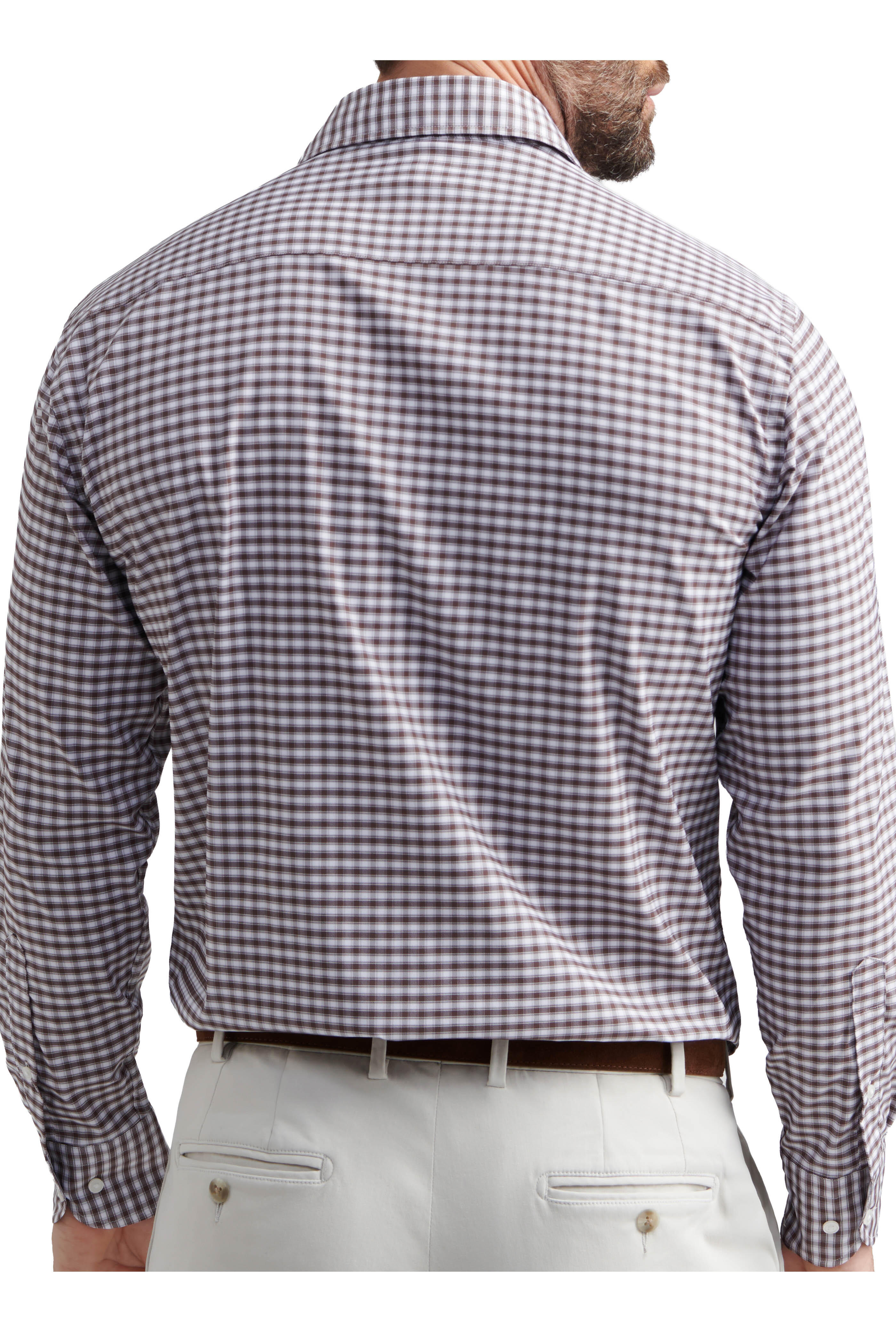 Peter Millar - Fairbanks Brown Plaid Twill Sport Shirt